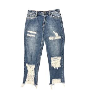 Fashion Nova distressed jeans